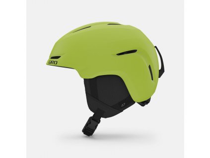 giro spur youth snow helmet ano lime left