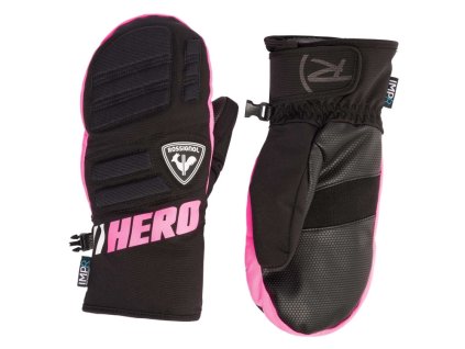 palčáky Rossignol JR Race IMPR M fluo pink (Barva -, Velikost 10)