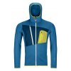 87211 53301 FLEECE GRID HOODY M heritage blue B 01