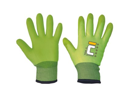 TURTUR rukavice zimné máč. v PVC (Veľkosť 11, Farba žltá)