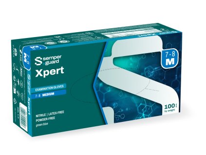 Jednorazové rukavice SEMPERGUARD® XPERT - nepudrované 07 (Veľkosť 07)
