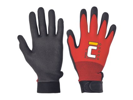 JACDAW ruk.čierno-červ.máč.nylon. (Veľkosť 10, Farba -)