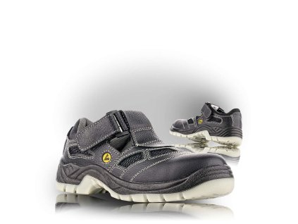 BERN bezpečnostný sandál čierny (Veľkosť 48)