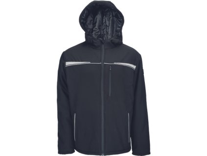 EMERTON STR zimná softshell bunda (Veľkosť 5XL, Farba čierna)