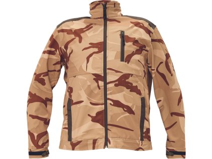 CRAMBE softsh.bunda (Veľkosť 3XL, Farba béžová kamufláž)