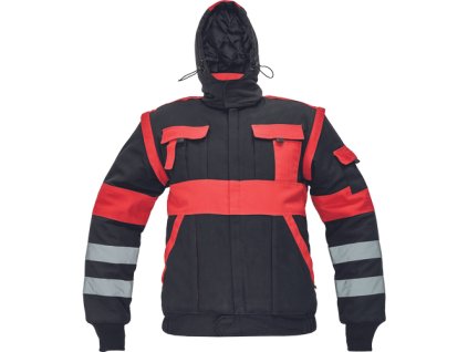 MAX WINTER RFLX bunda (Veľkosť 64, Farba černá/červená)
