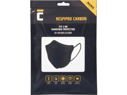respirátor Pro Carbon FFP2 3ks respirátor rátor (Veľkosť L, Farba -)