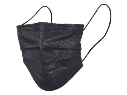 HYGOTRENDY VIRAZON 10ks rúška 3vrstvá (Veľkosť -, Farba čierna)