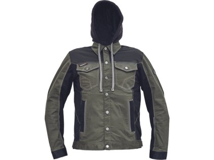 NEURUM CLS bunda+kapucňa (Veľkosť 64, Farba tm.olivová)