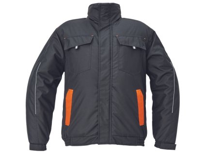 MAX VIVO pilot bunda (Veľkosť 4XL, Farba čierna/oranžová)
