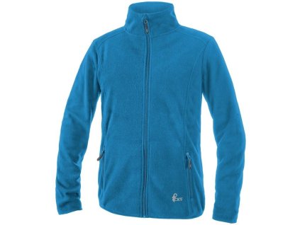 Mikina CXS GRANBY CHILD, detská, fleece, azúrovo modrá (Veľkosť 120)