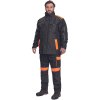 MAX VIVO parka (Veľkosť 4XL, Farba čierna/oranžová)