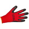 MANOS Gloves black/red (12 pcs) (Velikost S 7)