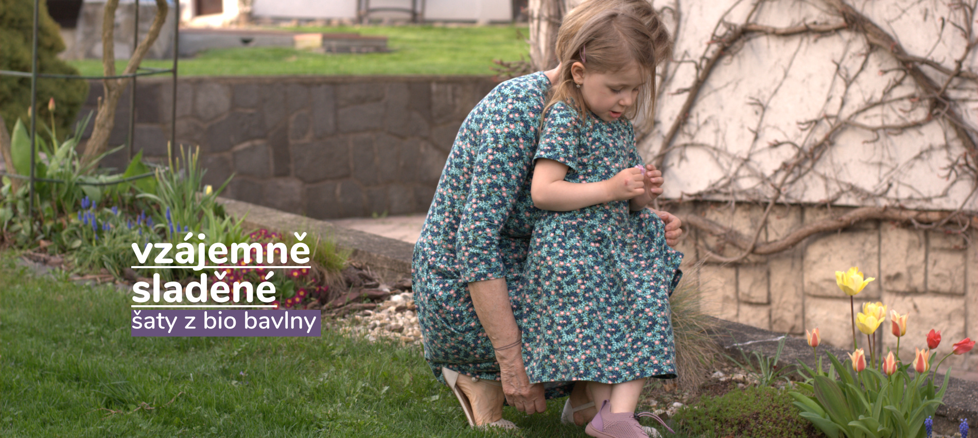 ladící šaty pro maminku a dceru