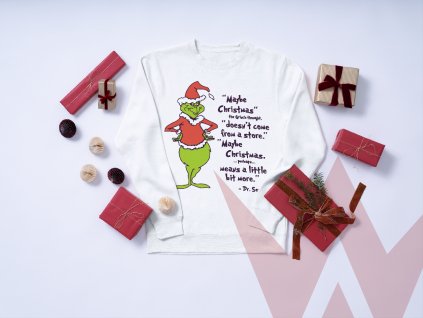 Grinch citát svetr