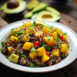 Letný šalát z čiernej quinoy