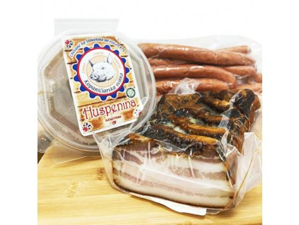Huspenina, slanina a klobasa Wita