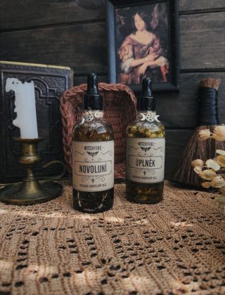 🛁 Rituální koupelové oleje 🛁 #ritualbath #witchcraft #uplnek #nov #witchy
