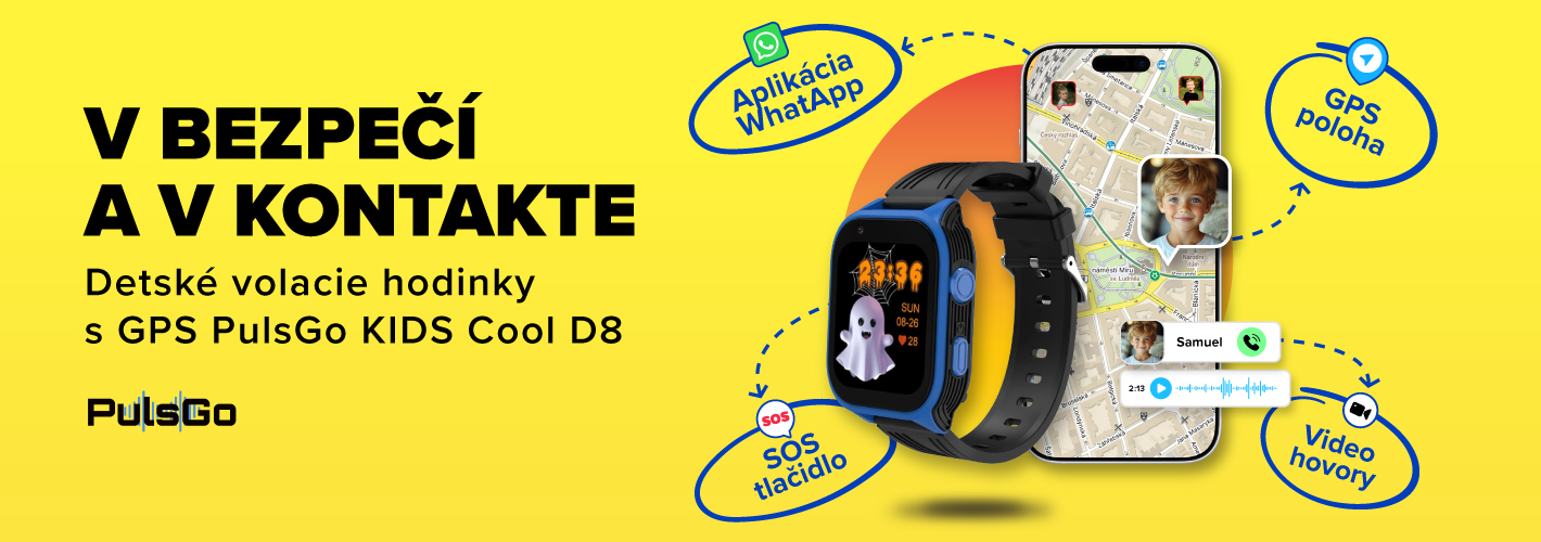 Dětské volací hodinky s GPS, videohovory, sledováním polohy a SOS tlačítkem