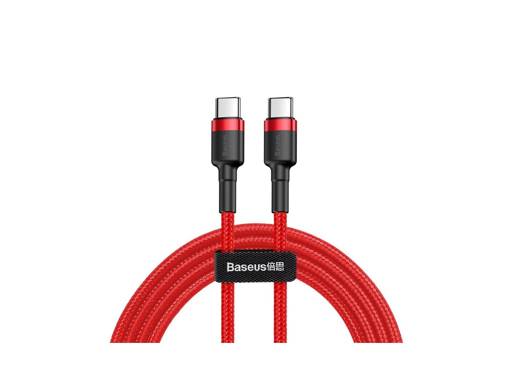 1197 baseus nabijeci a datovy kabel type c pd2 0 60w 1m red