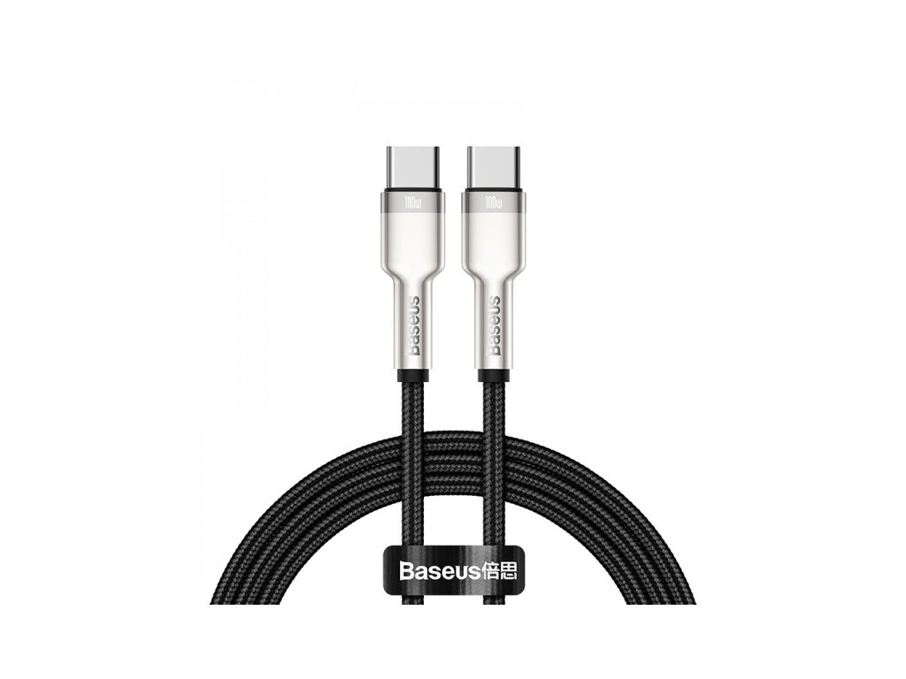 Baseus nabíjecí a datový kabel Type-C / Type-C 100W / délka 1m / Black (Délka 1M)