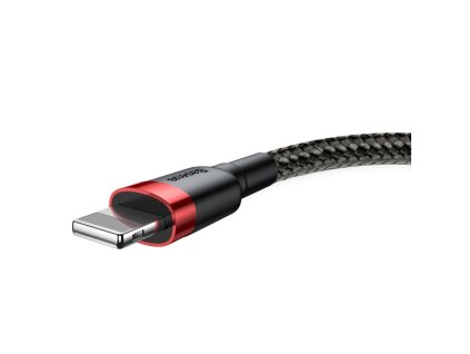 1236 baseus nabijeci a datovy kabel usb pro lightning 1 5a delka 2m red black