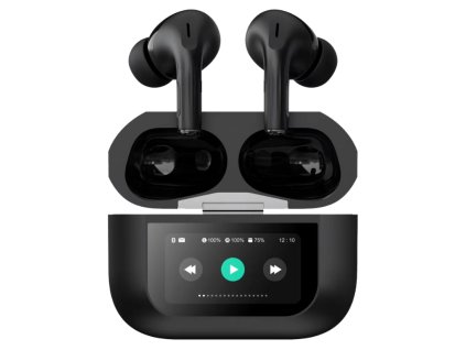 3542 6 bezdratova sluchatka firo a9 pro anc bluetooth 5 4 anc enc cerna