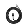 Baseus nabíjecí a datový kabel Micro USB 2.4A / délka 1M Grey-Black (Délka 0,5M)