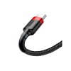 Baseus nabíjecí a datový kabel USB /Type-C 3A / Red + Black / 1M / CATKLF-B91