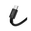 Baseus pružný rychlonabíjecí a datový kabel USB/Type-C 66W 1m Black (Délka 1M)