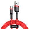 Baseus nabíjecí a datový kabel Micro USB 2.4A /  Red (Délka 1M)