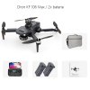 2763 13 dron kf106 max 4k full hd kamera wifi gps 3osy gimbal detekce prekazek
