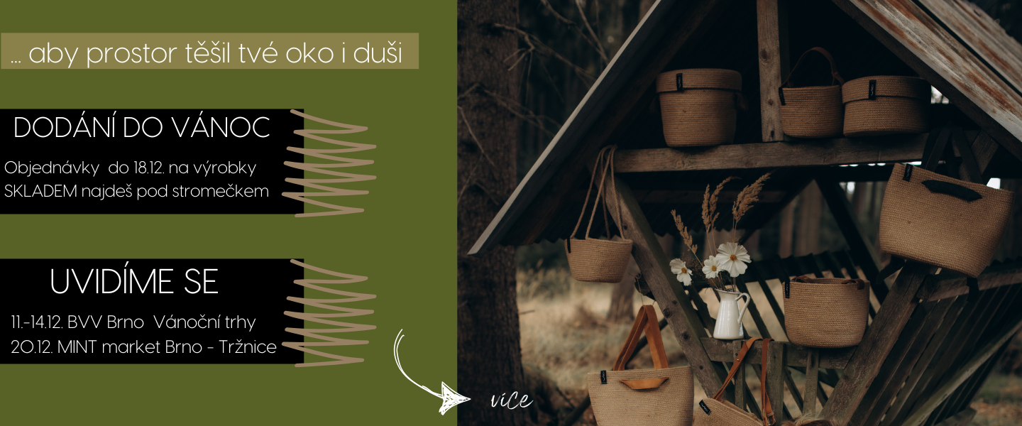 Košíky a doplňky z juty