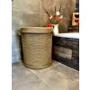 Koš na prádlo z juty VÁLEČEK s uchy