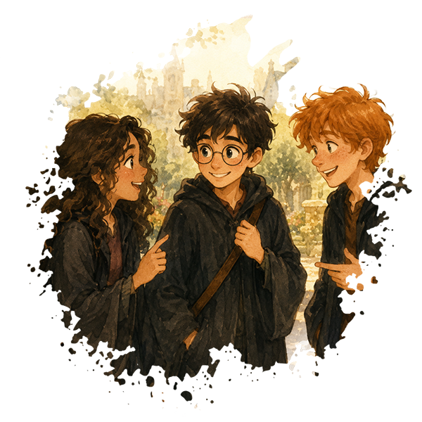 Harry, Ron a Hermiona