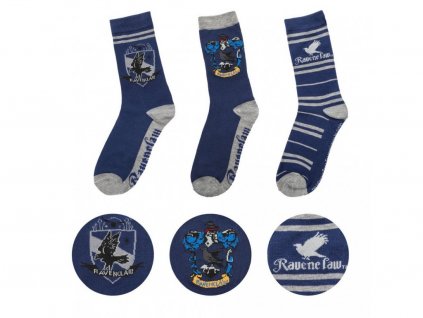 29177 harry potter socks 3 pack ravenclaw cinereplicas