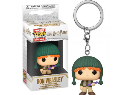 Harry Potter Pocket POP! Vinyl Klíčenka Ron Weasley s čepicí