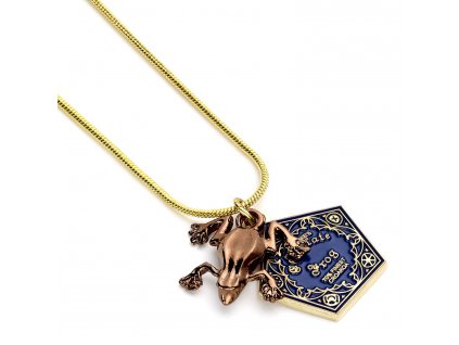 hp necklace chocolate frog close up