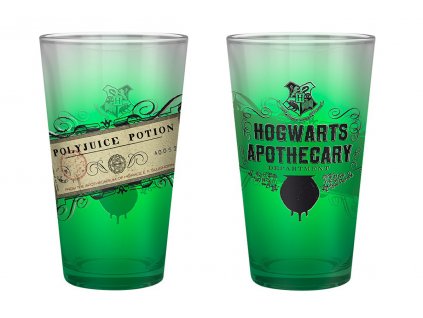 harry potter large glass 400ml polyjuice potion x2