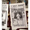 tea towel the daily prophet dumbledore daft or dangerous