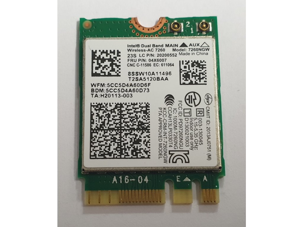 Wifi modul + Bluetooth 7260NGW / 04X6007 z Lenovo ThinkPad T440s