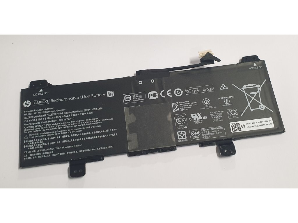 Baterie netestovaná GM02XL z HP Chromebook 11A G6 EE