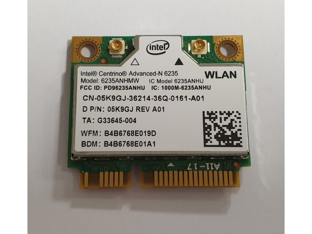 Wifi modul + Bluetooth 4.0 6235ANHMW / 05K9GJ z Dell XPS 12