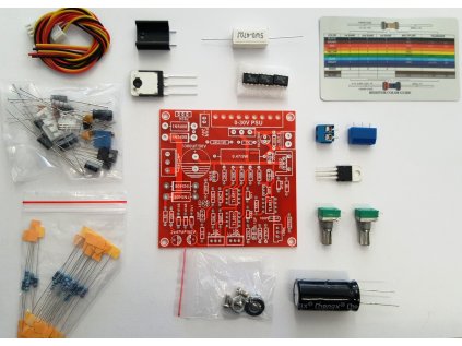 Stavebnice nastavitelného DC zdroje 0-30V 0 - 3A