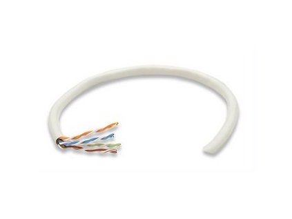 Intellinet UTP kabel, Cat6, drát 1m, 23AWG, materiál CCA, šedý