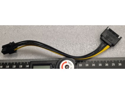 SATA na 6pin PCIE adaptér, 18cm