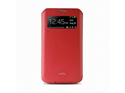 Puro pouzdro VIEW Slim Essential pro Samsung Galaxy S4, červená