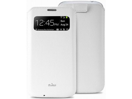 Pouzdro Puro VIEW Slim Essential Samsung Galaxy S4 / bílé PCSLIMS4VIEWWHI