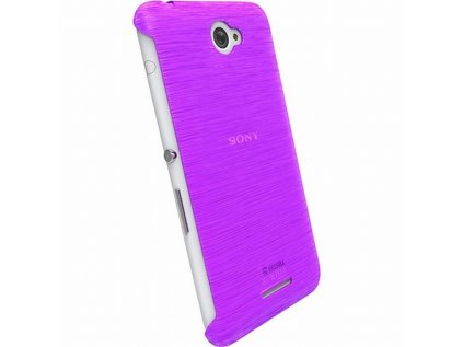 Pouzdro Krusell FROSTCOVER Sony Xperia E4/E4 Dual fialova