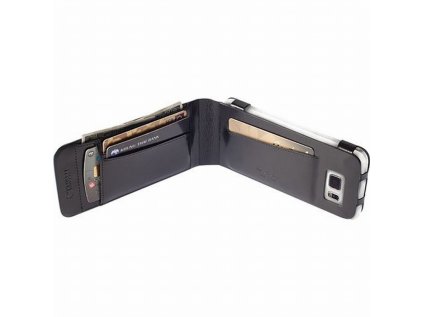 Krusell kožené pouzdro KALMAR WALLETCASE pro Samsung Galaxy S6/S6 edge, černá